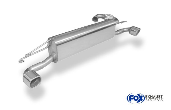 Smart Fortwo 453 Endschalldämpfer quer Ausgang rechts/links inkl. Flexstück - 78x75 Typ 70 rechts/links