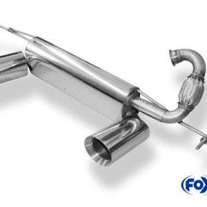 Smart Forfour 453 mit Brabus Heckansatz Endschalldämpfer quer Ausgang rechts/links inkl. Flexstück - 1x100 Typ 25 rechts/links