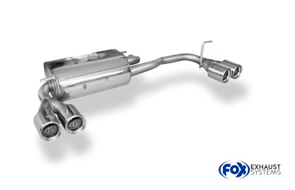 Subaru Justy II für Modelle mit nicht lackierter Stoßstange Endschalldämpfer quer  Ausgang rechts/links - 2x76 Typ 13 rechts/links