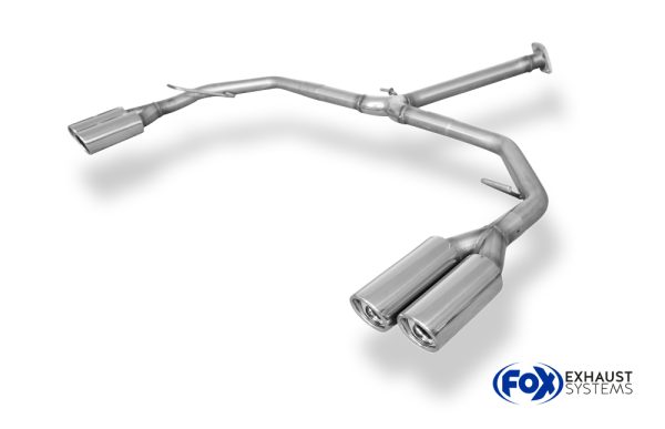 Toyota RAV 4 IV Endrohrsystem rechts/links passend auf FOX-Mittelschalldämpfer - 2x80 Typ 17 rechts/links – Bild 2