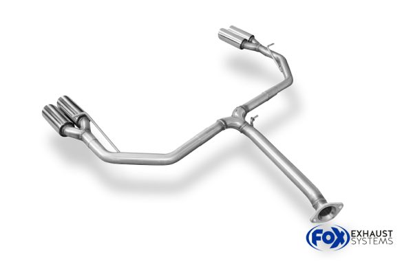 Toyota RAV 4 IV Endrohrsystem rechts/links passend auf FOX-Mittelschalldämpfer - 2x80 Typ 17 rechts/links – Bild 3