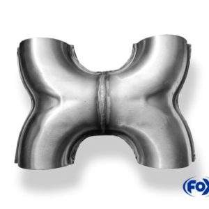 H-Verbinder Ø50mm 4x50mm innen Durchlass innen 55mm Länge: 160mm Breite: ca. 210mm