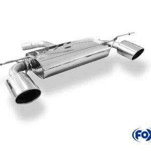 VW Scirocco - 13 Endschalldämpfer Ausgang rechts/links Ø55mm - 129x106 Typ 32 rechts/links