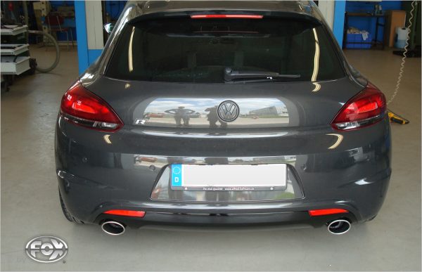 VW Scirocco - 13 - R-Heck Endschalldämpfer Ausgang rechts/links - 115x85 Typ 32 rechts/links