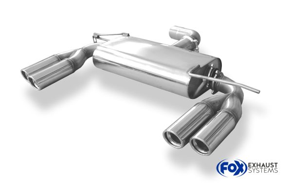 Audi A3 - 8P (3-Türer) Endschalldämpfer Ø70mm Ausgang rechts/links - 2x76 Typ 17 rechts/links
