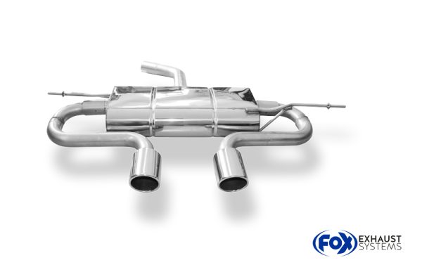 VW Golf V Endschalldämpfer Ausgang mittig R32-Design - 2x90 Typ 16 mittig – Bild 2