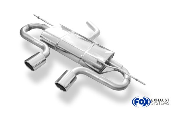 VW Golf V Endschalldämpfer Ausgang mittig R32-Design - 2x90 Typ 16 mittig – Bild 3