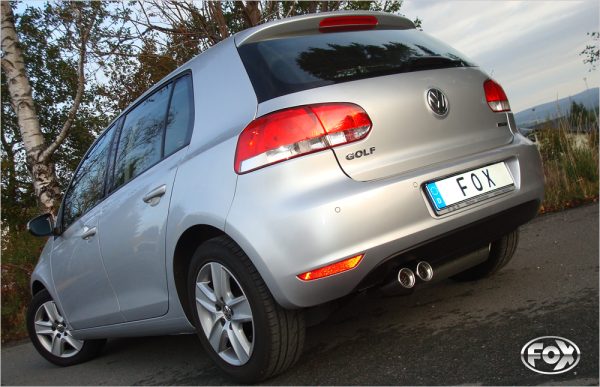 VW Golf VI Endschalldämpfer einseitig - 2x80 Typ 13 – Bild 5