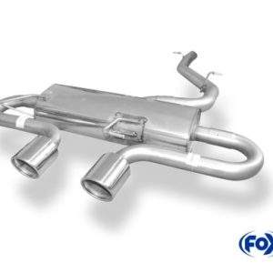 VW Golf VI R 4motion Endschalldämpfer Ausgang mittig - 2x90 Typ 16