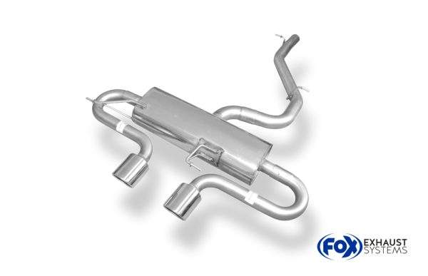 VW Golf VI R 4motion Endschalldämpfer Ausgang mittig - 2x90 Typ 16 – Bild 2