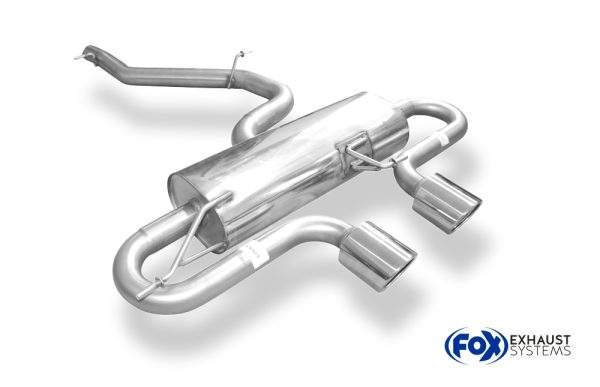 VW Golf VI R 4motion Endschalldämpfer Ausgang mittig - 2x90 Typ 16 – Bild 4