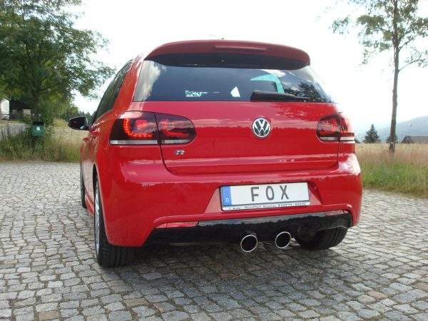 VW Golf VI R 4motion Endschalldämpfer Ausgang mittig - 2x100 Typ 16 – Bild 3
