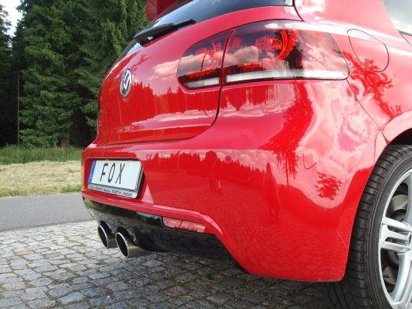 VW Golf VI R 4motion Endschalldämpfer Ausgang mittig - 2x100 Typ 16 – Bild 4