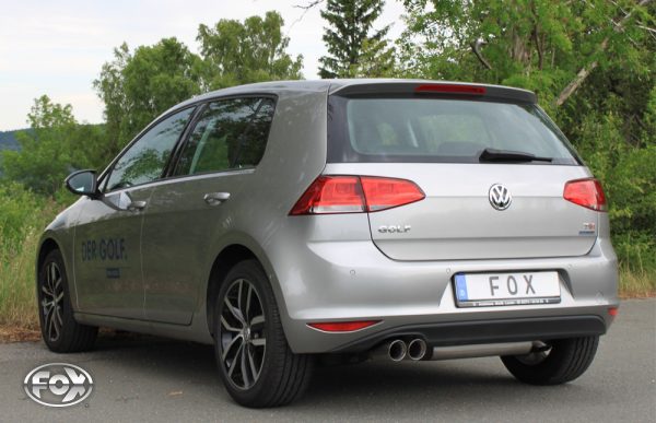 VW Golf VII  - Einzelradaufhängung Endschalldämpfer einseitig - 2x80 Typ 25