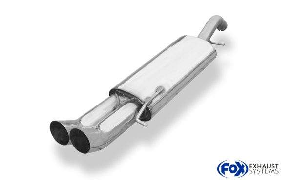 VW Corrado 16V Endschalldämpfer - 2x76 Typ 18