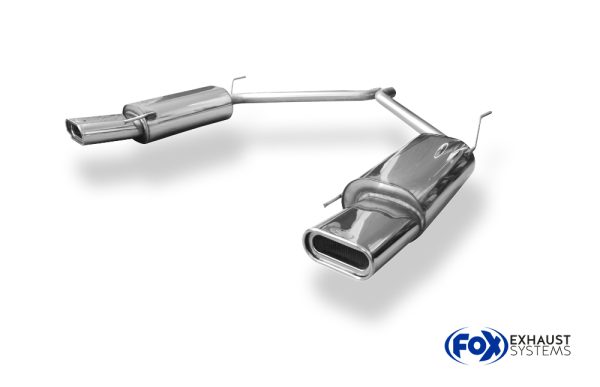 VW Bus T4 Endschalldämpfer rechts/links einflutig - 160x80 Typ 53 rechts/links