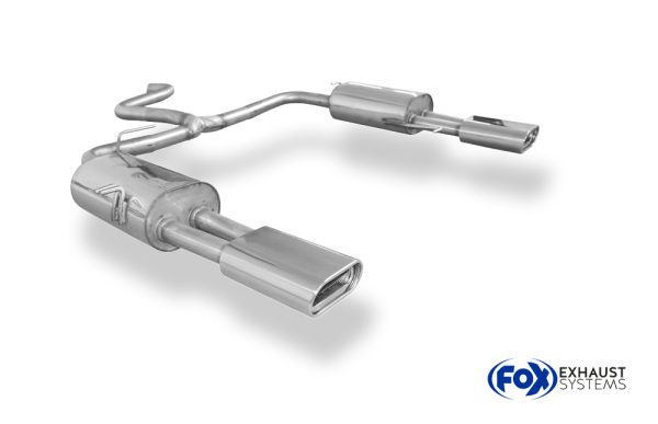 VW Bus T5/ T6 Endschalldämpfer Ausgang rechts/links - 160x80 Typ 53 rechts/links – Bild 2