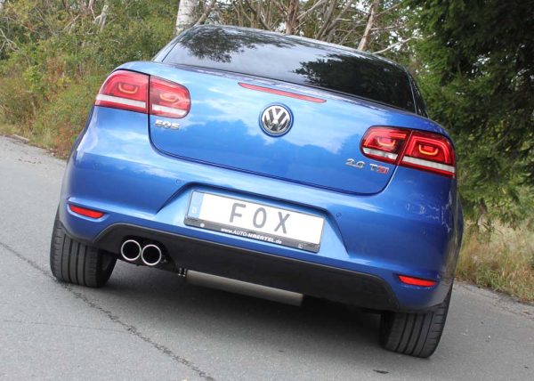 VW Eos 1F - Facelift - 1,4l Endschalldämpfer einseitig - 2x80 Typ 16 – Bild 3