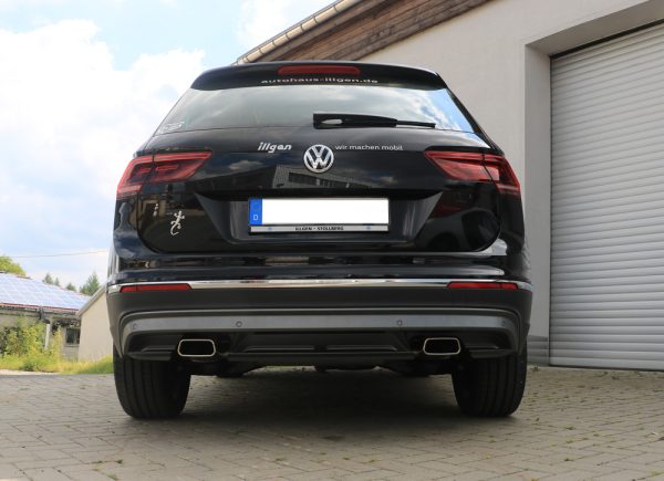 VW Tiguan II Benzin - 4motion Endschalldämpfer Ausgang rechts/links - 145x65 Typ 59 rechts/links