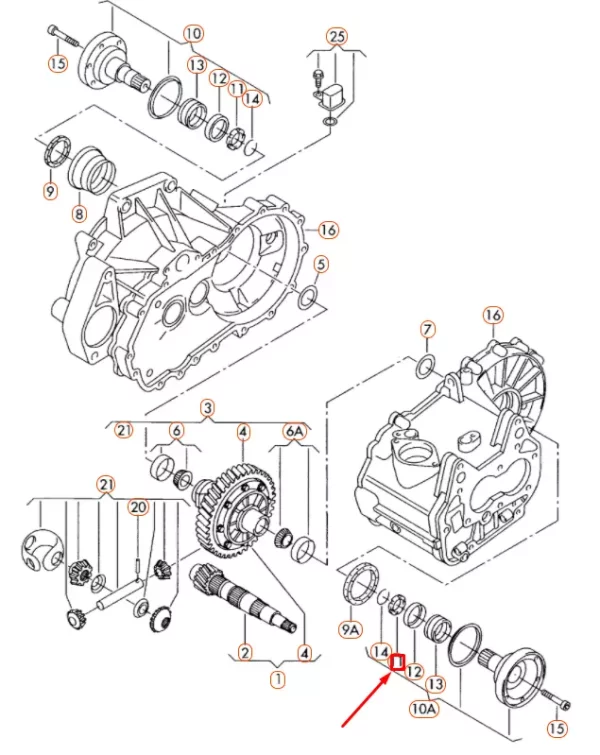 Kegelring differential VW 020 Getriebe 020409374 – Bild 2