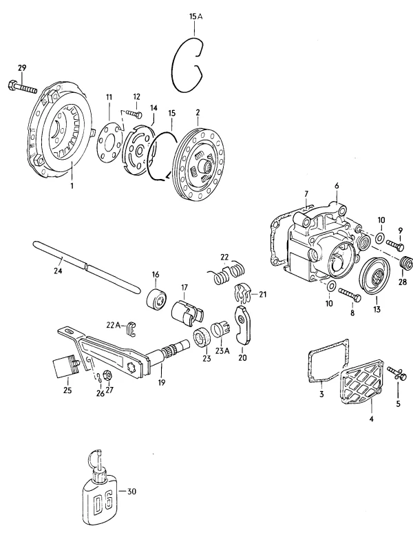 Drehfeder, VW020 Getriebe, Gebraucht, OEM 020141723C – Bild 2