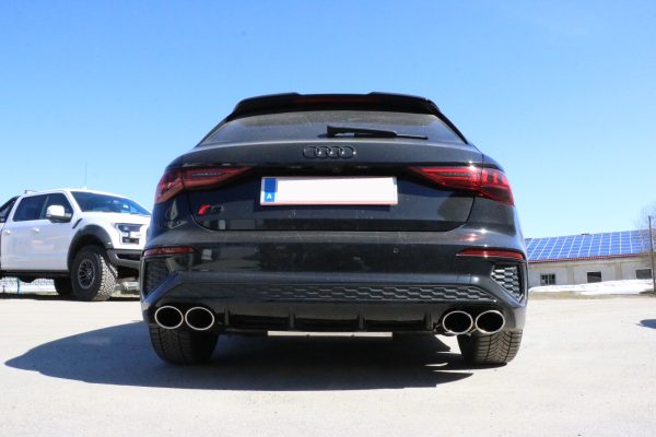Audi A3 - GY Sportback Endschalldämpfer Ausgang rechts/links - 2x115x85 Typ 32 rechts/links passend für S3 Stoßstange – Bild 3