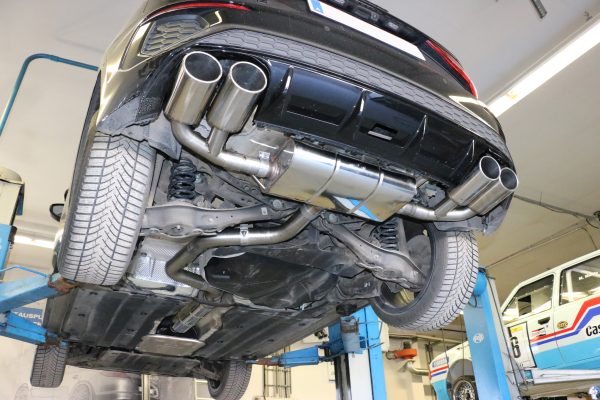 Audi A3 - GY Sportback Endschalldämpfer Ausgang rechts/links - 2x115x85 Typ 32 rechts/links passend für S3 Stoßstange – Bild 4