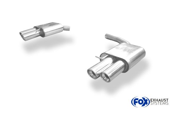 Audi A4/A5/ S5 quattro - B8/ 8T Endschalldämpfer rechts/links für 2-Rohr zweiflutig - 2x90 Typ 17 rechts/links