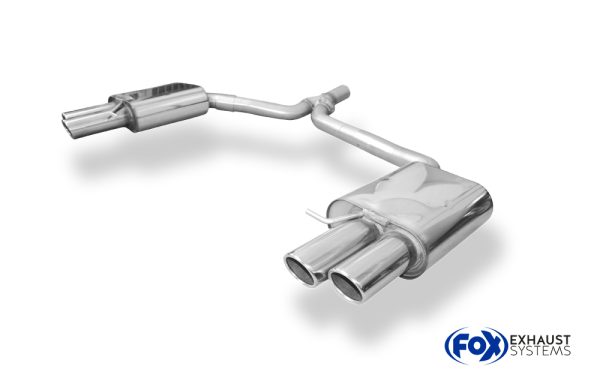 Audi A5 8T Coupe + S-Line Endschalldämpfer rechts/links zweiflutig inkl. Y-Adapterrohr Ø65mm innen - 2x88x74 Typ 32 rechts/links – Bild 2