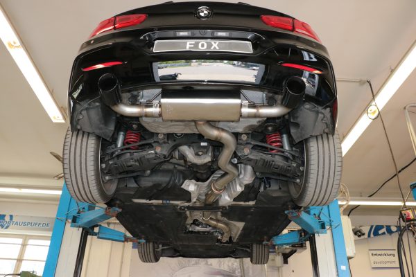 BMW F20/21 - 118i mit OPF Endschalldämpfer quer Ausgang rechts/links - 1x100 Typ 25 rechts/links schwarz emalliert – Bild 5