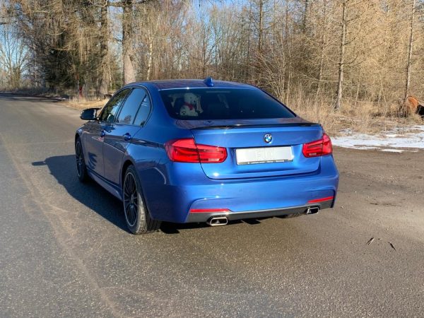 BMW F30/31 - 330i xDrive Endschalldämpfer quer Ausgang rechts/links - 145x65 Typ 59 rechts/links - mit Abgasklappe im linken Endrohr