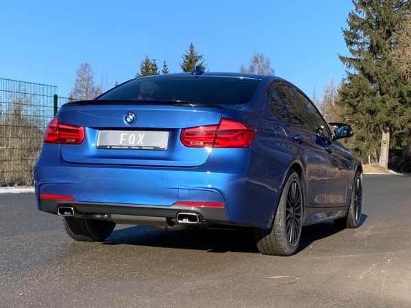 BMW F30/31 - 330i xDrive Endschalldämpfer quer Ausgang rechts/links - 145x65 Typ 59 rechts/links - mit Abgasklappe im linken Endrohr – Bild 4