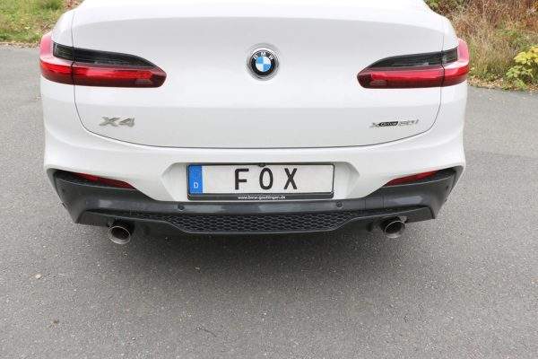 BMW X4 G02 - 30i Endschalldämpfer quer Ausgang rechts/links - 1x100 Typ 25 rechts/links mit Abgasklappe – Bild 2