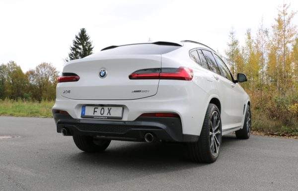 BMW X4 G02 - 30i Endschalldämpfer quer Ausgang rechts/links - 1x100 Typ 25 rechts/links mit Abgasklappe – Bild 3
