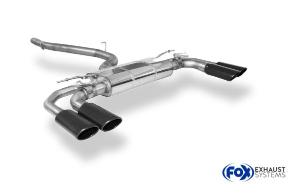 CUPRA Formentor 4x4 Halbanlage ab Kat - 2x106x71 Typ 32 rechts/links schwarz emalliert - mit 2 elektronischen Klappen – Bild 3