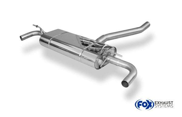 Mercedes A-Klasse 176/245 Endschalldämpfer quer Ausgang rechts/links - ohne Endrohre mit 90° Bögen für Modelle mit original Endrohrblenden – Bild 3