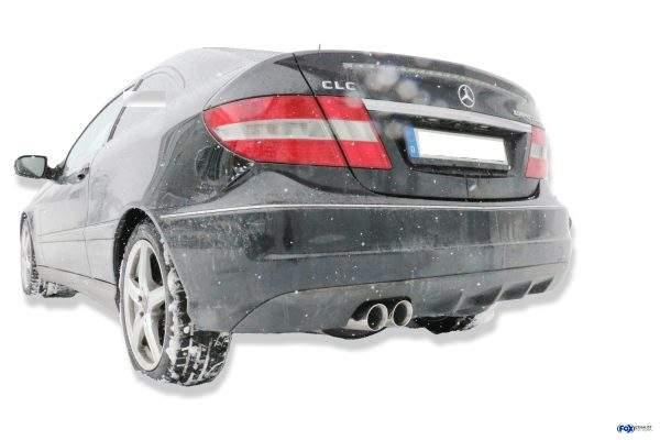 Mercedes C-Klasse Sportcoupe CL203 + CLC Endschalldämpfer - 2x76 Typ 25