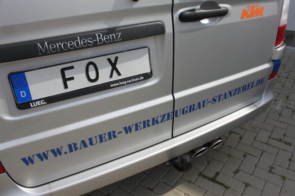Mercedes Vito/ Viano - W639 - NICHT Kompact/ not kompact Endschalldämpfer - 2x115x85 Typ 32 – Bild 2