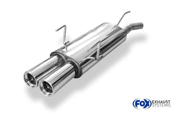 Opel Astra F Caravan Endschalldämpfer 3-Punkt-Aufhängung - 2x80 Typ 13