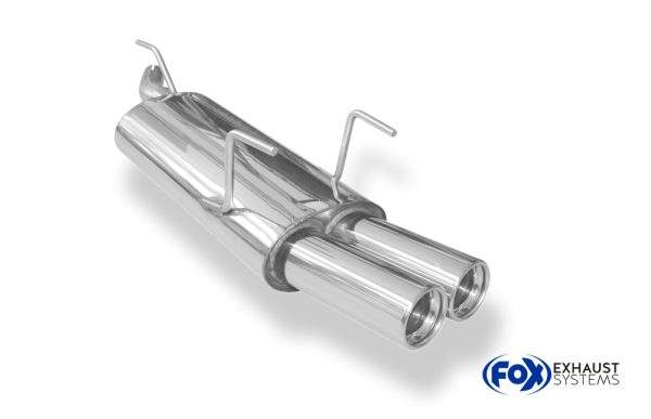 Opel Astra F Caravan Endschalldämpfer 3-Punkt-Aufhängung - 2x80 Typ 13 – Bild 2