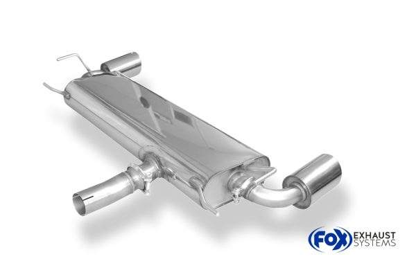 Renault Koleos Diesel Endschalldämpfer quer Ausgang rechts/links - 1x100 Typ 17 rechts/links – Bild 4