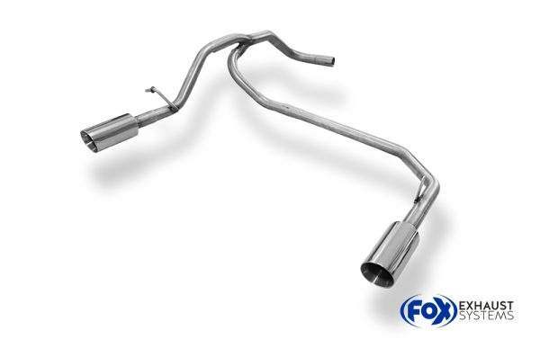 Seat Mii/ Skoda Citigo/ VW UP Endrohrsystem rechts/links passend auf originalen oder FOX-Endschalldämpfer - 1x80 Typ 25 rechts/links
