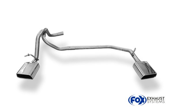Seat Mii/ Skoda Citigo/ VW UP Endrohrsystem rechts/links passend auf originalen oder FOX-Endschalldämpfer - 145x65 Typ 59 rechts/links – Bild 2