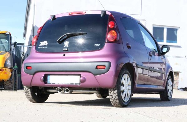 CitroenC1/ Peugeot 107/ Toyota Aygo Endschalldämpfer Ausgang mittig - 2x106x71 Typ 33 – Bild 3