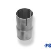 Einzelmuffe 45mm auf 37,5mm - Länge: 120mm d1 = 45mm außen/ d2 innen geschlitzt = 37,5mm