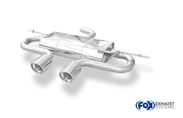 VW Golf V Endschalldämpfer Ausgang mittig R32-Design - 2x100 Typ 17 mittig