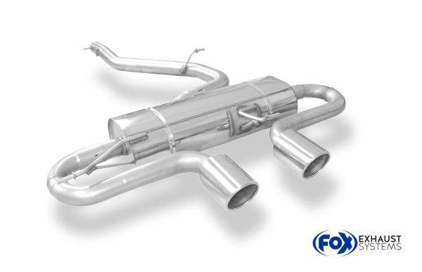 VW Golf VI R 4motion Endschalldämpfer Ausgang mittig - 2x100 Typ 16 – Bild 6