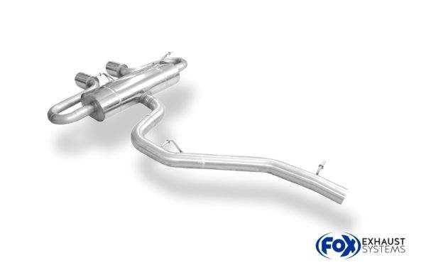 VW Golf VI R 4motion Endschalldämpfer Ausgang mittig - 2x100 Typ 16 – Bild 9