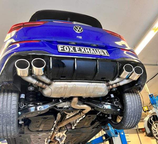 VW Golf VIII R Endrohre rechts/links - 2x115x85 Typ 32 rechts/links - passend auf den originalen Endschalldämpfer – Bild 4