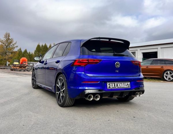 VW Golf 8 R Halbanlage ab OPF - 2x100 Typ 25 rechts/links mit perforierten Innenleben - mit 2 elektronischen Klappen – Bild 3
